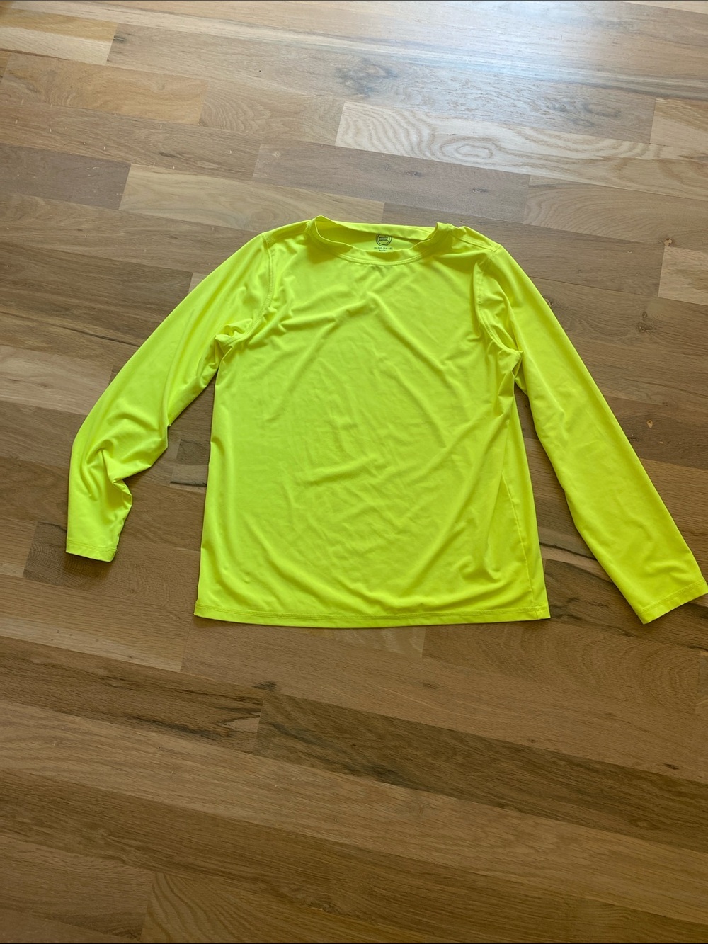 wonder nation Neon Yellow Long-Sleeve Performance swim Tee